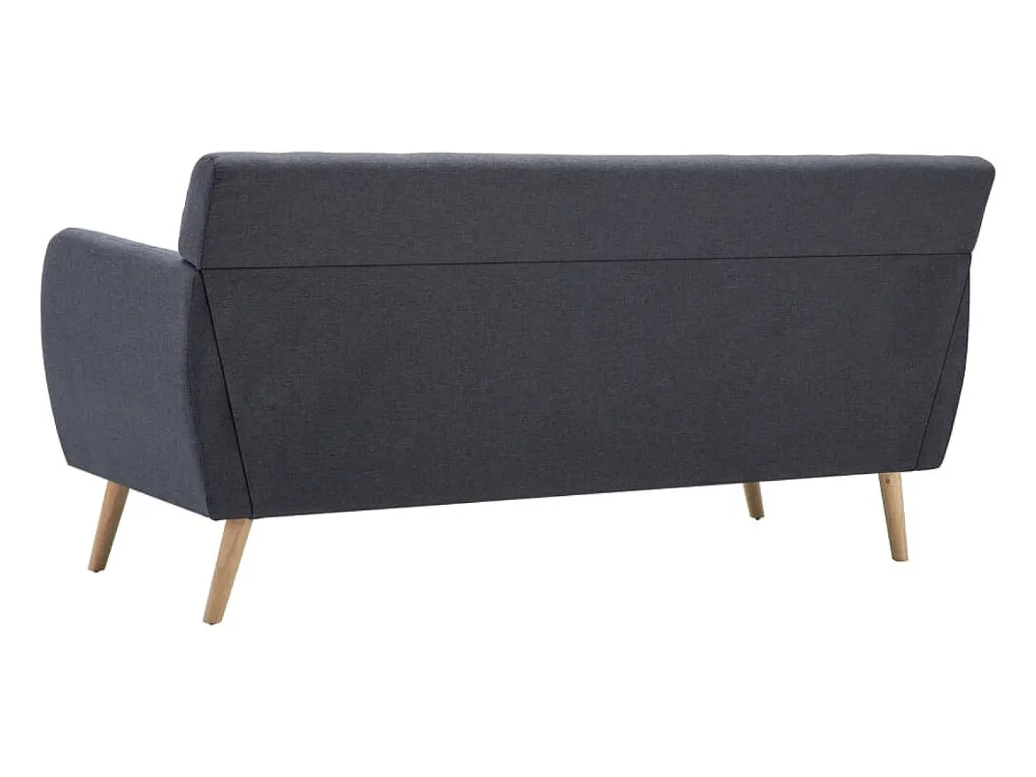 Sofá*vidaxl Sofá de 3 lugares estofos de tecido 172x70x82cm escuro Cinzento