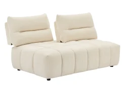 Sofá*Vente-unique Sofá de 2 lugares função avança-recua em tecido texturizado APOLIU Bege