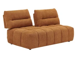 Sofá*Vente-unique Sofá de 2 lugares função avança-recua em tecido texturizado APOLIU Terracota