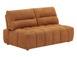 Sofá*Vente-unique Sofá de 2 lugares função avança-recua em tecido texturizado APOLIU Terracota
