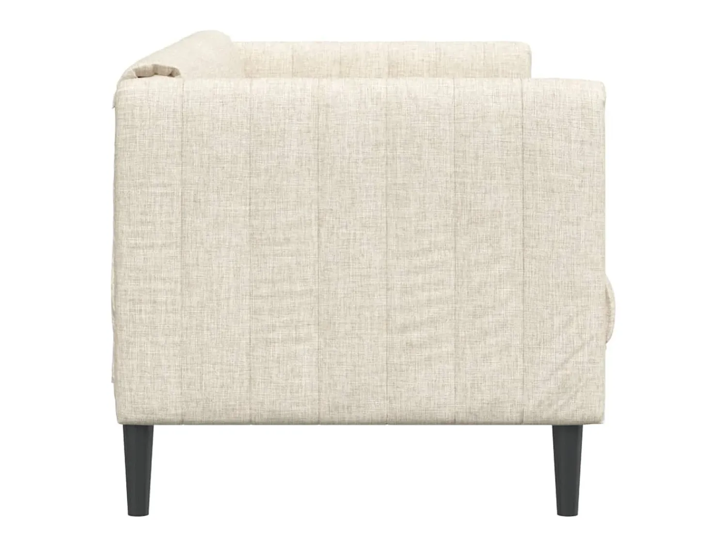 Sofá*vidaxl Sofá de 3 lugares linho Creme