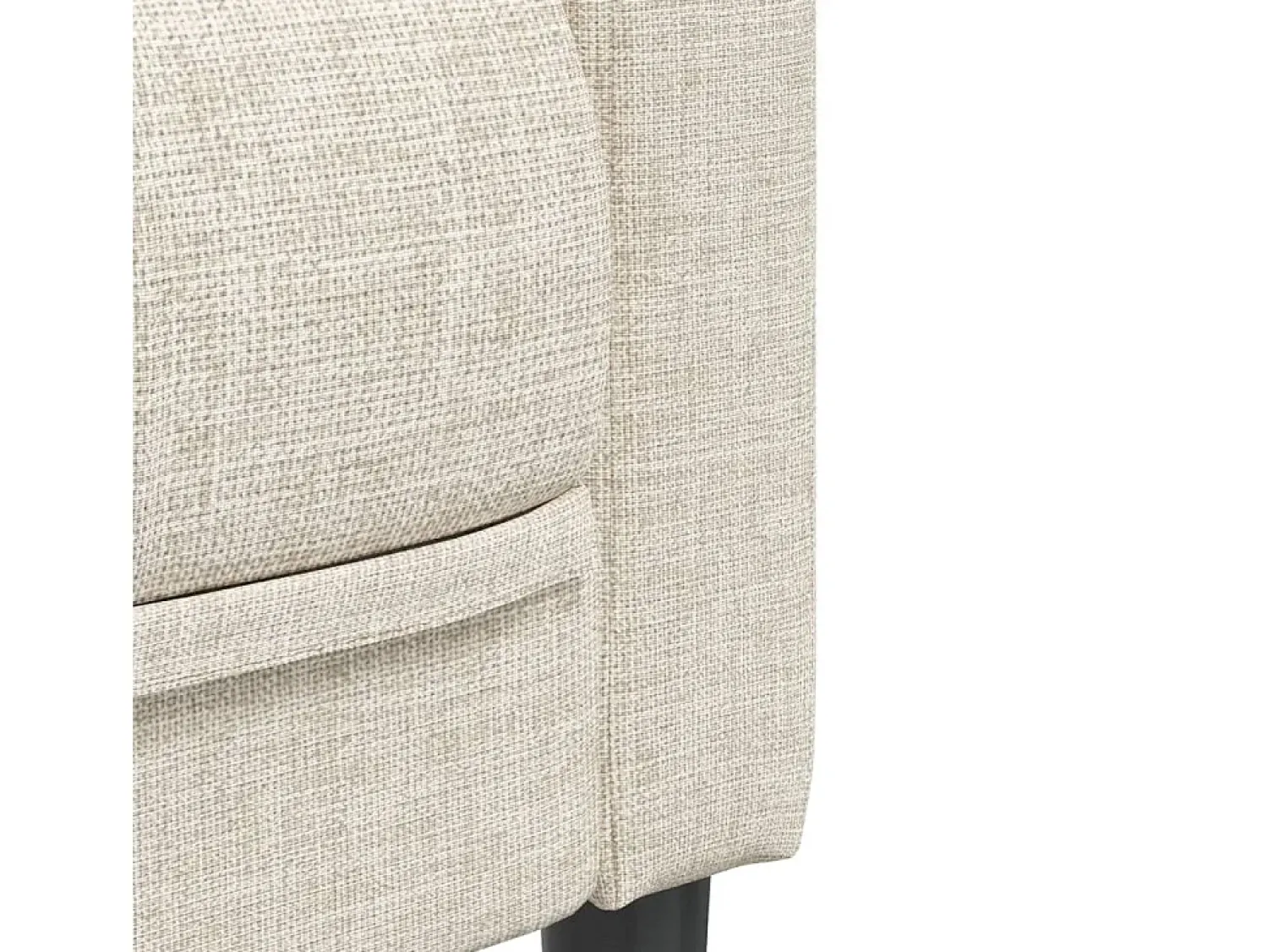 Sofá*vidaxl Sofá de 3 lugares linho Creme