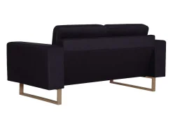 Helloshop26 Sofá de 2 lugares para sala de estar decoração de interiores tecido 02_0019034^ Sofá