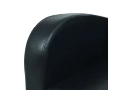Sofá|Helloshop26 Sofá de 2 lugares para sala de estar decoração de interiores couro sintético 02_0020738 Preto