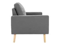 Sofá|Helloshop26 Sofá de 2 lugares para sala de estar sala de TV decoração de interiores tecido cinza claro 02_0019070 Cinzento