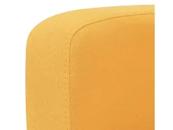 Sofá*Helloshop26 Sofá de 2 lugares para sala de estar sala de TV casa uso interno 135 x 65 x 76 cm 02_0020022 Amarelo