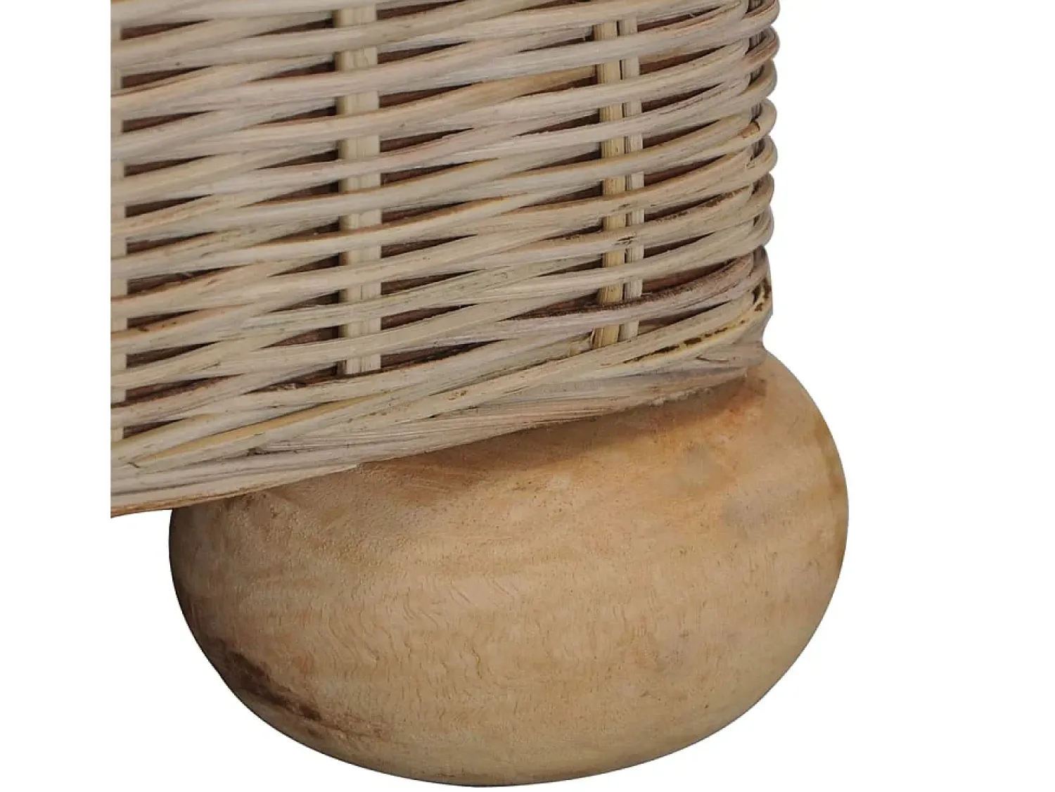 Sofá*Helloshop26 Sofá de 2 lugares para sala de estar sala de TV ou decoração de interiores com almofadas de rattan natural 02_0020837 Multicor