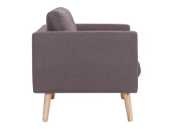 Sofá|Helloshop26 Sofá de 2 lugares para sala de estar sala de TV decoração de interiores tecido bege 02_0019669 Taupe