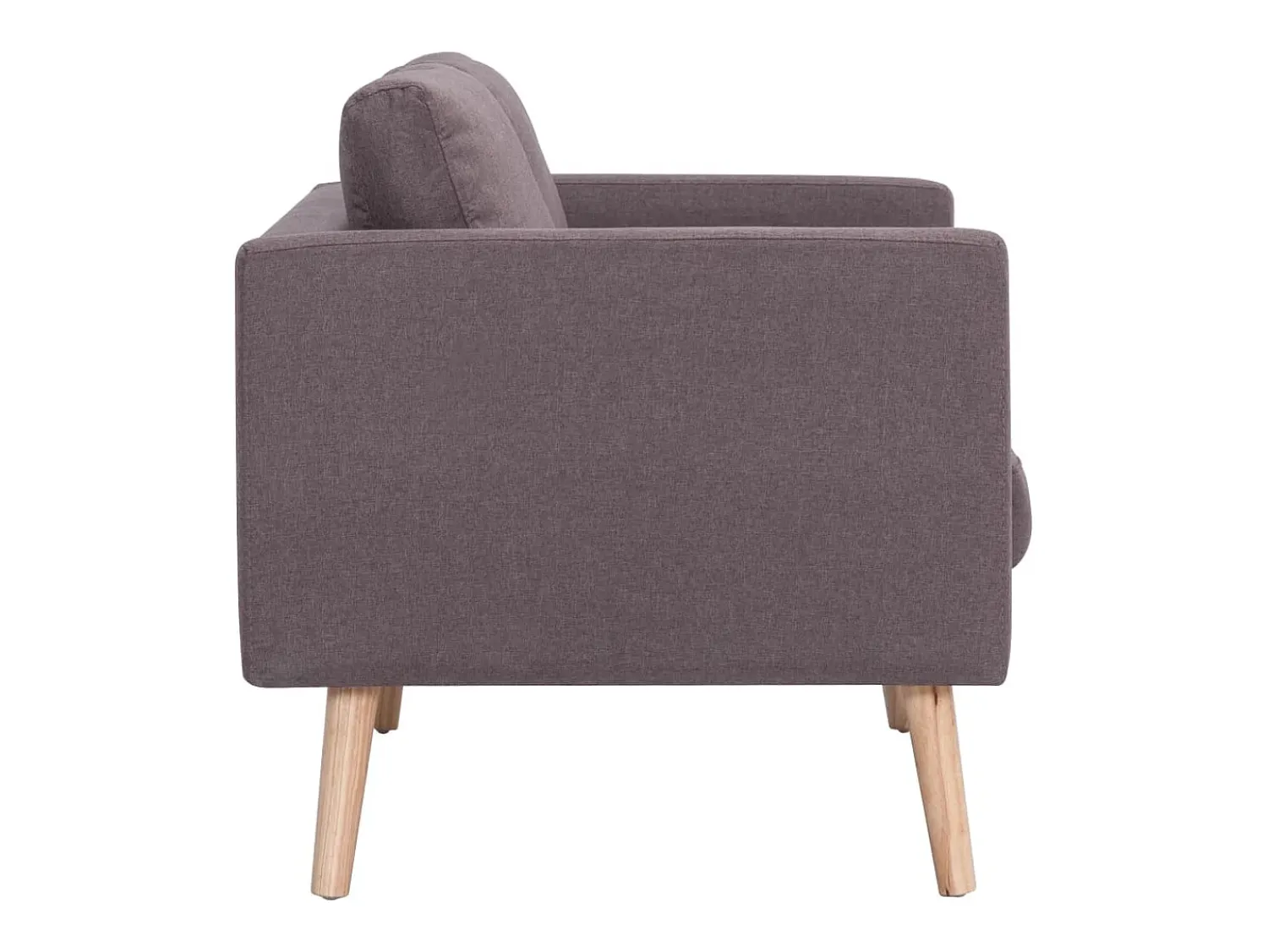 Sofá|Helloshop26 Sofá de 2 lugares para sala de estar sala de TV decoração de interiores tecido bege 02_0019669 Taupe