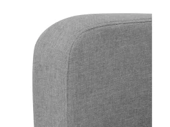 Sofá|Helloshop26 Sofá de 2 lugares para sala de estar casa uso interno 135 x 65 x 76 cm cinza claro 02_0019435 Cinzento
