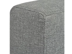 Sofá*Helloshop26 Sofá de 2 lugares para sala de estar sala de TV decoração de interiores tecido cinza claro 02_0019064 Cinzento