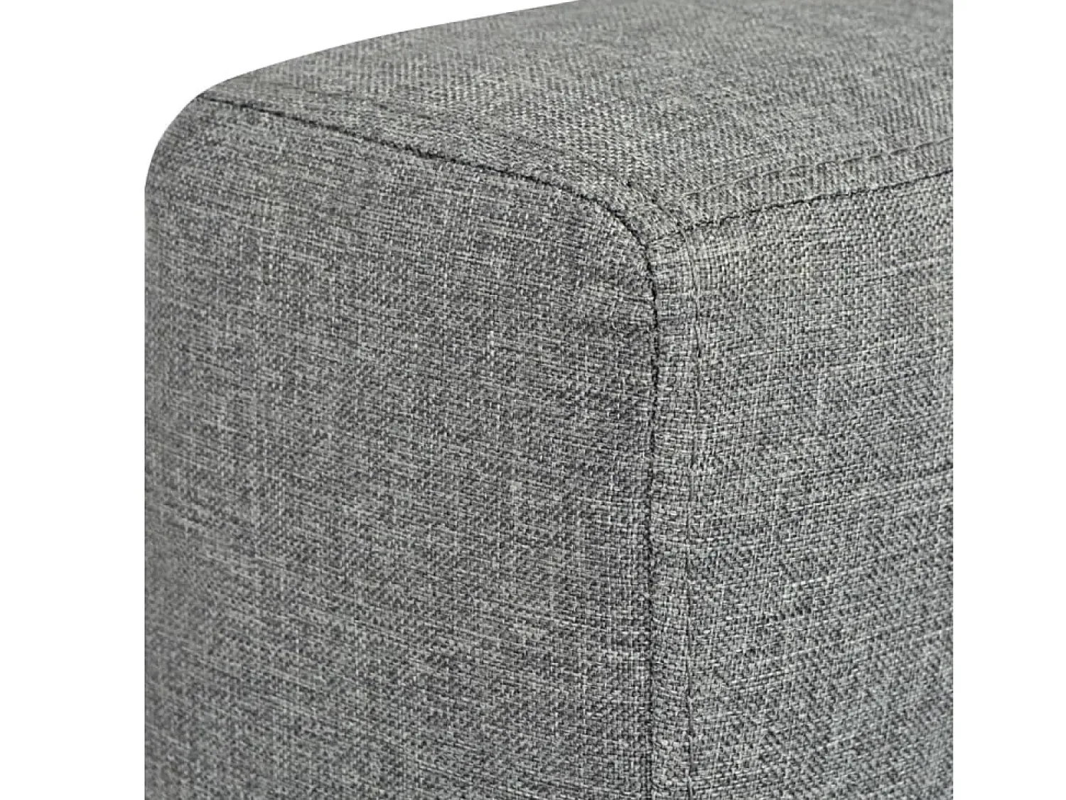 Sofá*Helloshop26 Sofá de 2 lugares para sala de estar sala de TV decoração de interiores tecido cinza claro 02_0019064 Cinzento