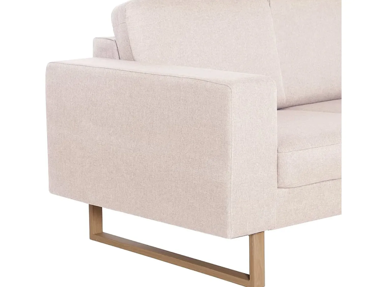 Sofá|Helloshop26 Sofá de 2 lugares para sala de estar sala de TV decoração de interiores tecido 02_0020230 Creme