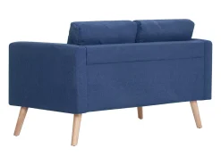 Helloshop26 Sofá de 2 lugares para sala de estar sala de TV decoração de interiores tecido 02_0020072^ Sofá
