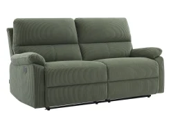 Online Vente-unique Sofá de 3 lugares relax elétrico veludo cotelê LUNANO Verde