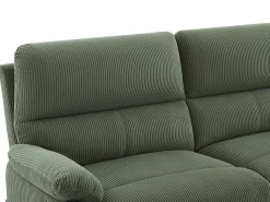 Online Vente-unique Sofá de 3 lugares relax elétrico veludo cotelê LUNANO Verde