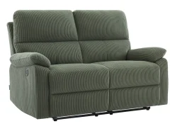 Sofá|Vente-unique Sofá de 2 lugares relax elétrico veludo cotelê LUNANO Verde