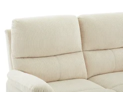 Sofá*Vente-unique Sofá de 2 lugares relax elétrico veludo cotelê LUNANO Bege