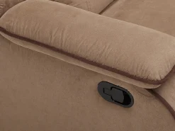 Vente-unique Sofá de 3 lugares relax em microfibra - HERNANI^ Sofá