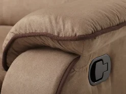 Sofá|Vente-unique Sofá de 2 lugares relax em microfibra - - HERNANI Taupe