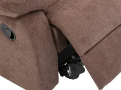 Best Vente-unique Sofá de 2 lugares relax manual em tecido - TOLZANO Castanho