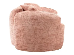 Discount Sofá de 2 lugares - Sofá reto com 2 almofadas e braços - chenille Rosa