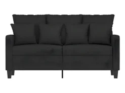 Hot Sofá de 2 lugares tecido 120 cm PT289867 Preto