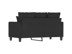 Hot Sofá de 2 lugares tecido 120 cm PT289867 Preto