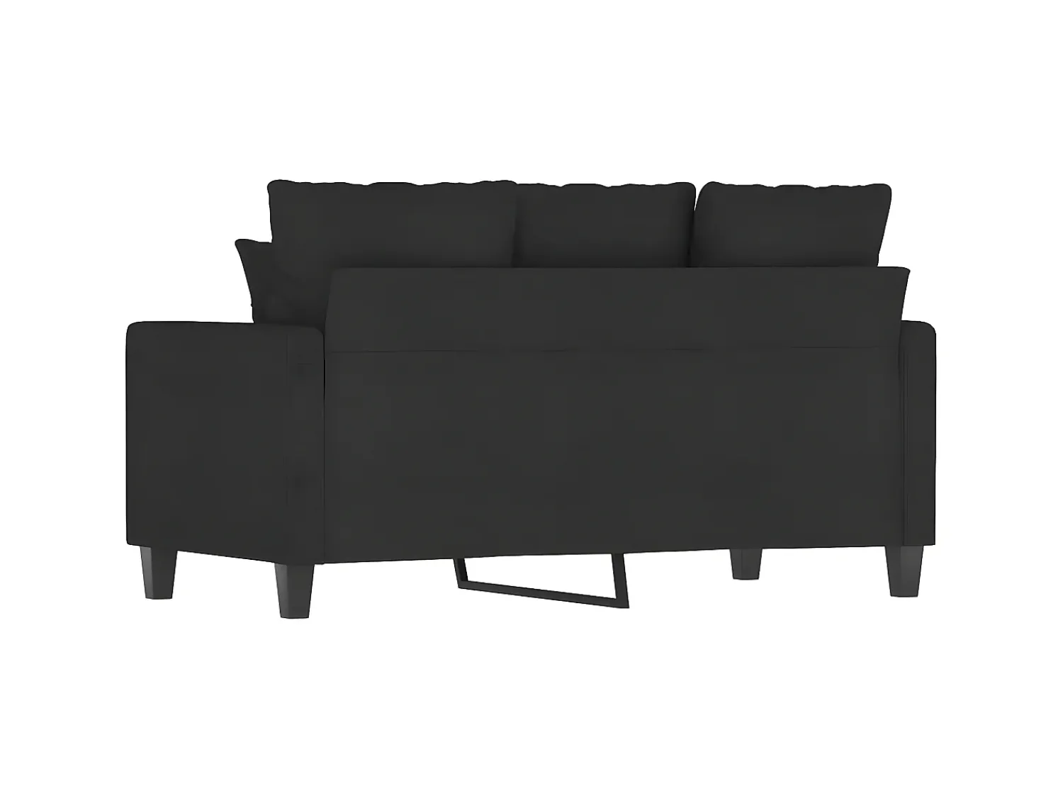 Hot Sofá de 2 lugares tecido 120 cm PT289867 Preto