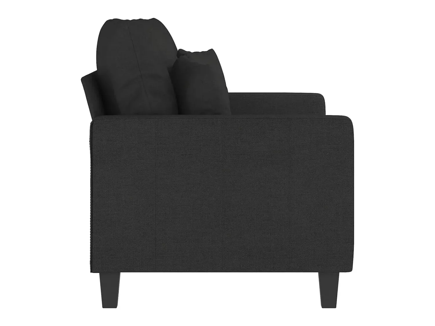 Hot Sofá de 2 lugares tecido 120 cm PT289867 Preto
