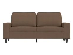 Sofá| Sofá de 2 lugares tecido 140 cm PT846892 Castanho