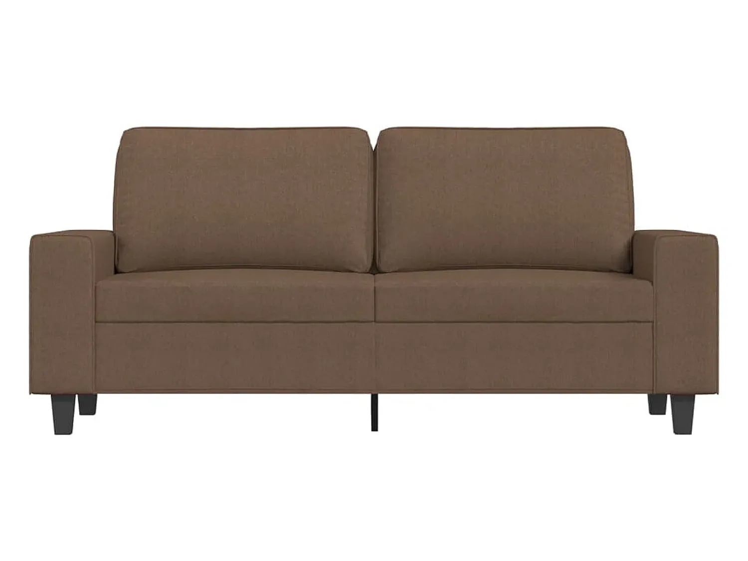 Sofá| Sofá de 2 lugares tecido 140 cm PT846892 Castanho