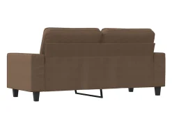 Sofá| Sofá de 2 lugares tecido 140 cm PT846892 Castanho