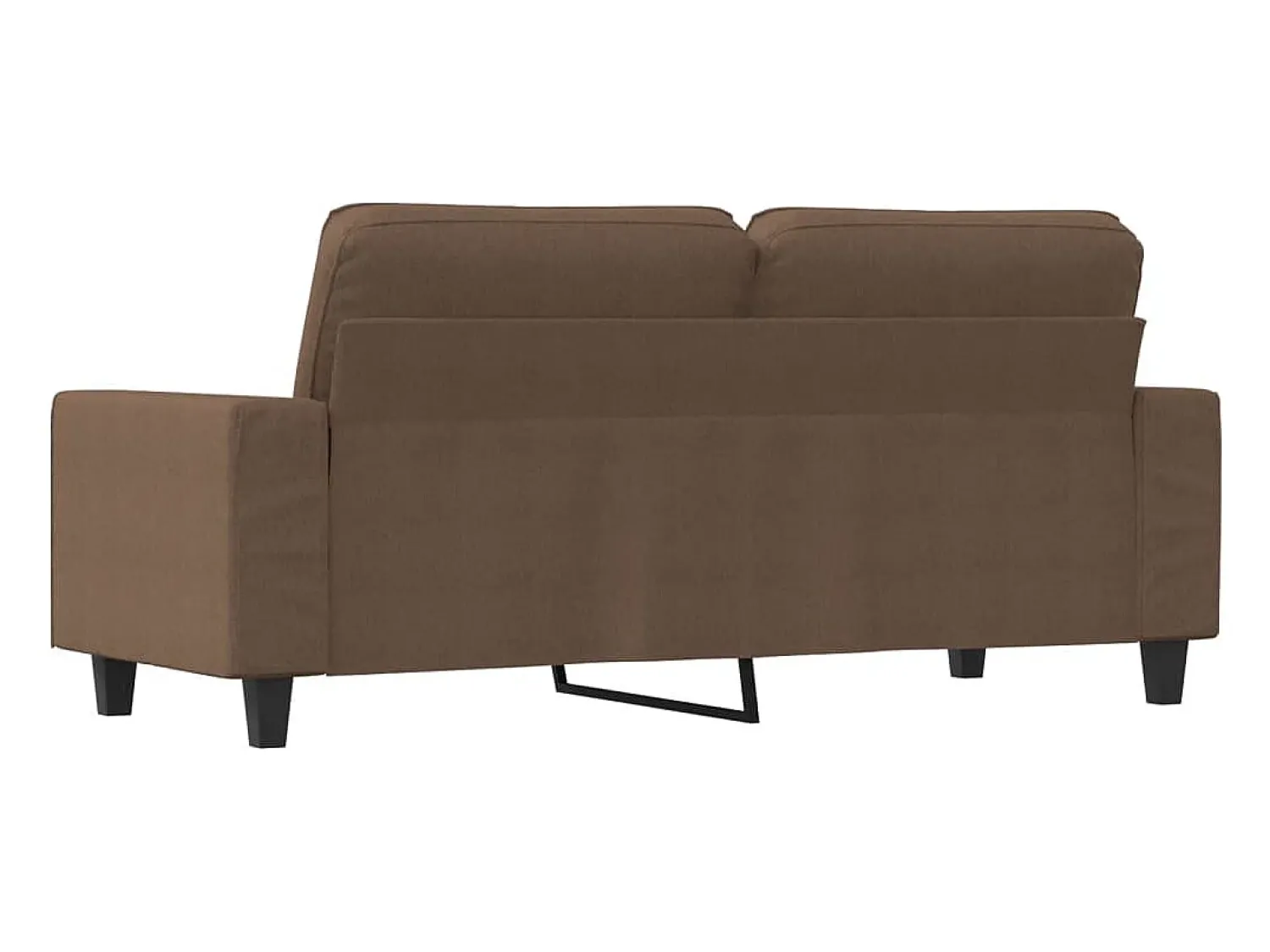 Sofá| Sofá de 2 lugares tecido 140 cm PT846892 Castanho