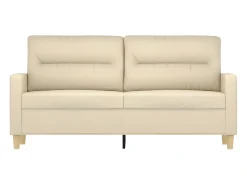 Sofá| Sofá de 2 lugares tecido 140 cm cor PT801821 Creme