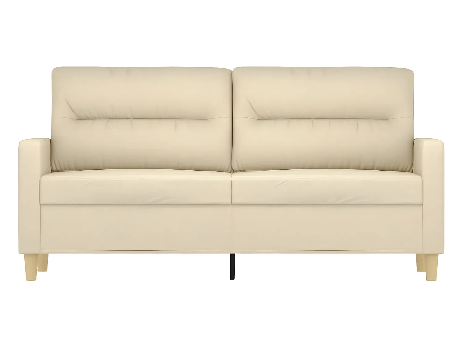 Sofá| Sofá de 2 lugares tecido 140 cm cor PT801821 Creme
