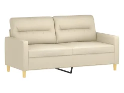 Sofá| Sofá de 2 lugares tecido 140 cm cor PT801821 Creme
