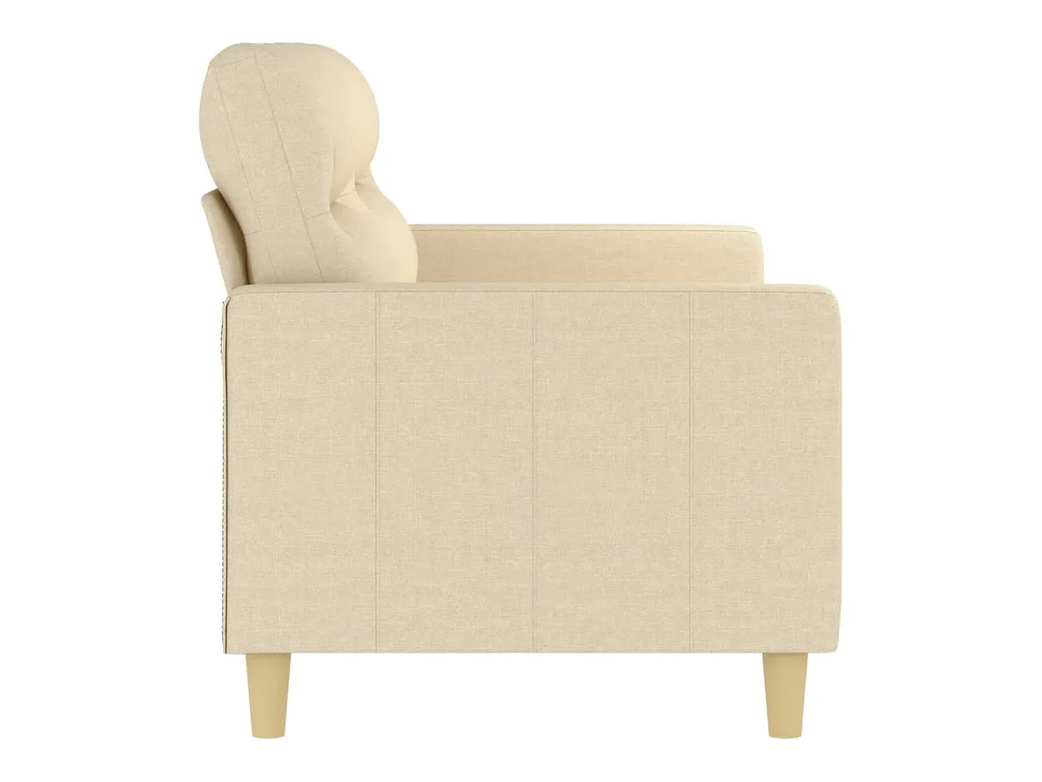 Sofá| Sofá de 2 lugares tecido 140 cm cor PT801821 Creme
