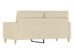 Sofá| Sofá de 2 lugares tecido 140 cm cor PT801821 Creme