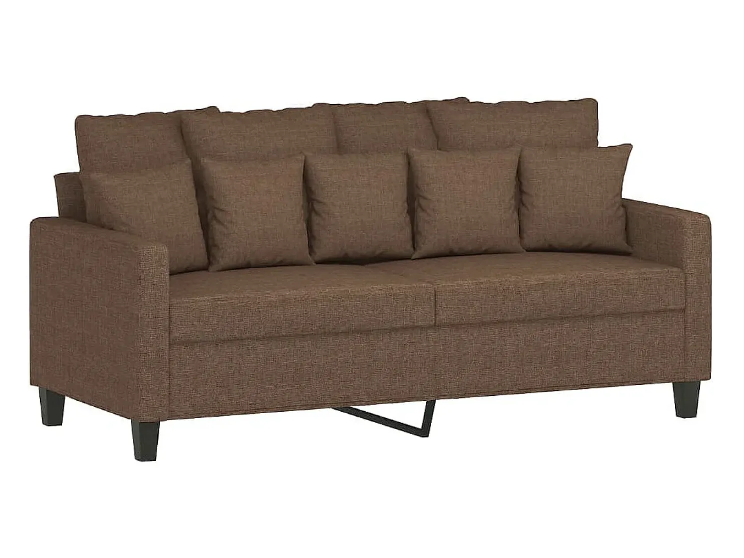 Sofá* Sofá de 2 lugares tecido 140 cm PT550012 Castanho