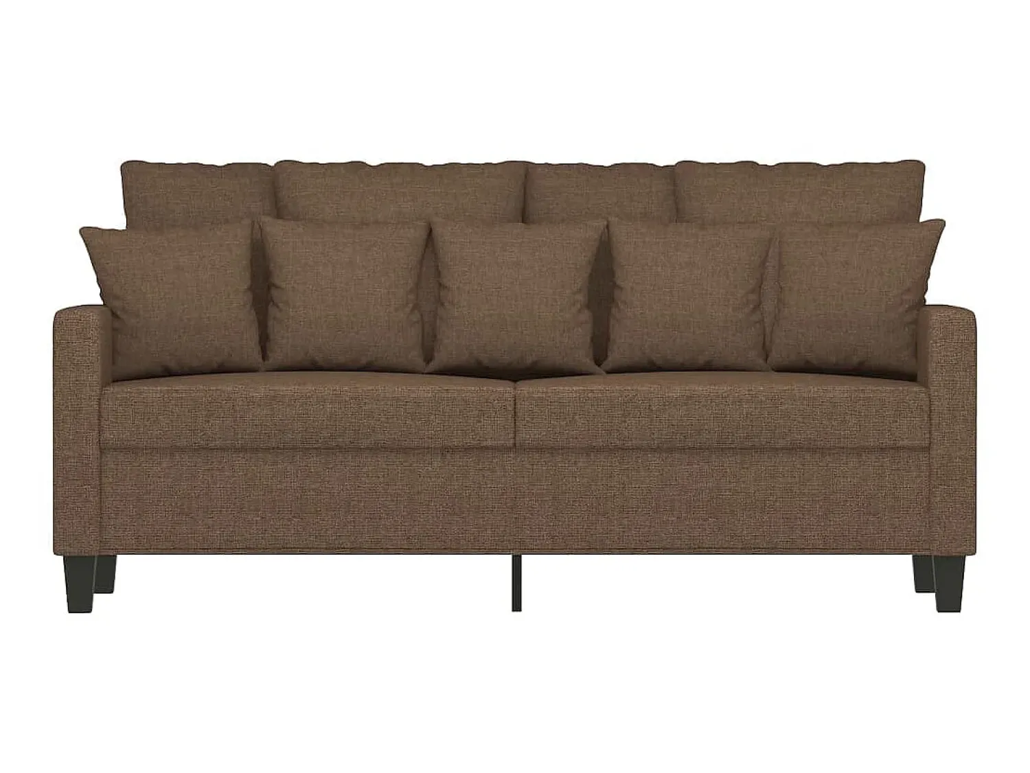 Sofá* Sofá de 2 lugares tecido 140 cm PT550012 Castanho