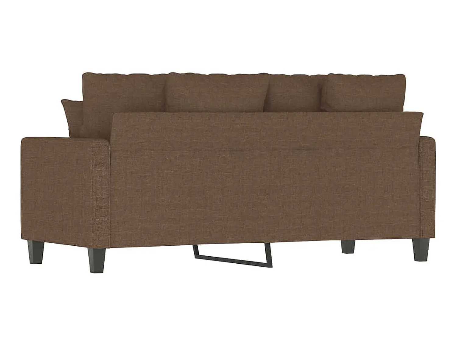 Sofá* Sofá de 2 lugares tecido 140 cm PT550012 Castanho
