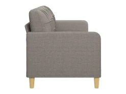 Sofá| Sofá de 3 lugares tecido 180 cm cinzento-acastanhado PT184787 Taupe
