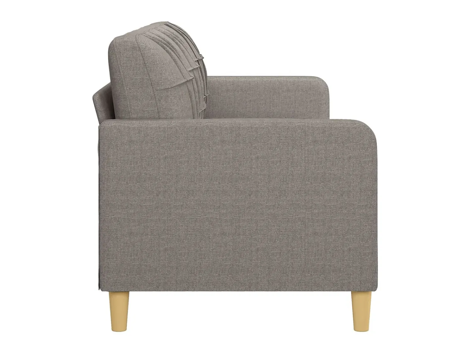 Sofá| Sofá de 3 lugares tecido 180 cm cinzento-acastanhado PT184787 Taupe
