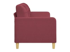 Sofá* Sofá de 3 lugares tecido 180 cm tinto PT866614 Vermelho