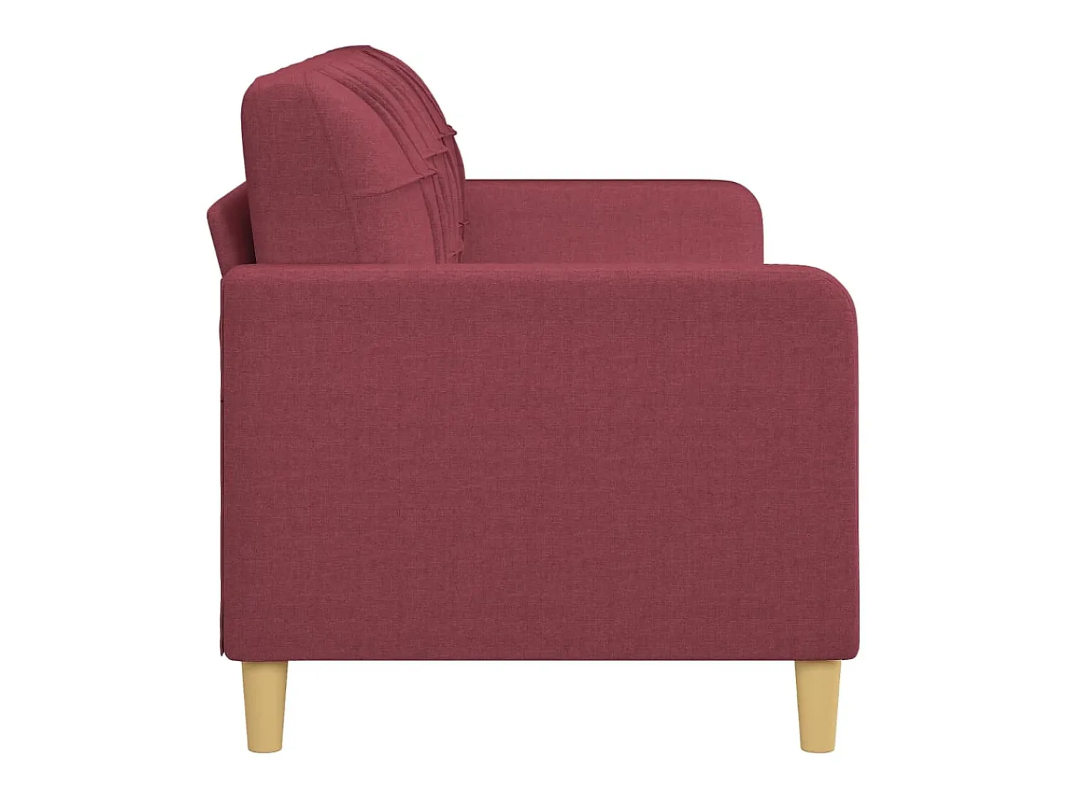 Sofá* Sofá de 3 lugares tecido 180 cm tinto PT866614 Vermelho