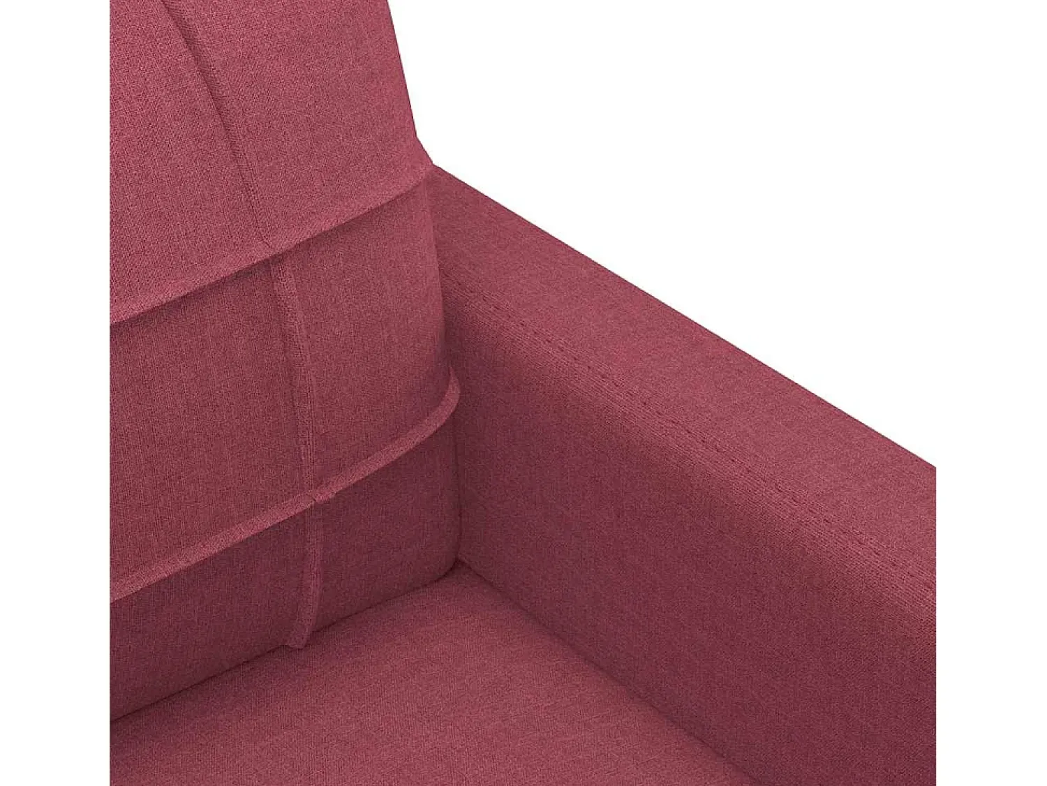 Sofá|vidaxl Sofá de 2 lugares tecido 140 cm tinto Vermelho