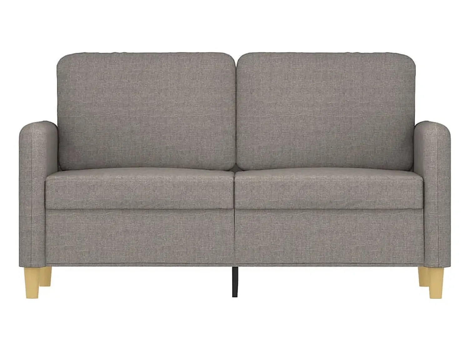 Sofá* Sofá de 2 lugares tecido 120 cm cinzento-acastanhado PT760327 Taupe