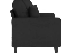 Sofá| Sofá de 2 lugares tecido 140 cm PT122431 Preto