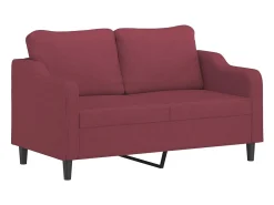 Sofá| Sofá de 2 lugares tecido 140 cm tinto PT461928 Vermelho